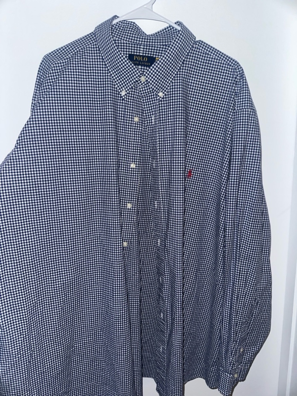 Polo by Ralph Lauren Men's Plaid Stretch Poplin Shirt Big & Tall